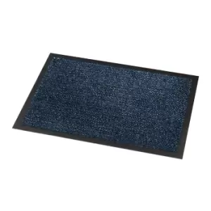 Image of Cosmo fire tested entrance mat - 600 x 900mm - grey & blue