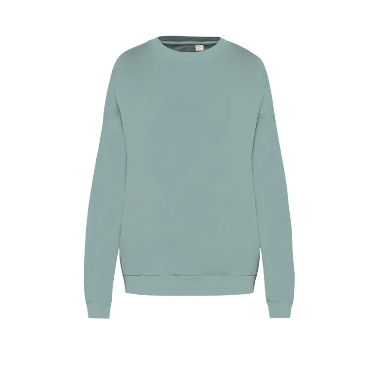 Image of Native Spirit Mens Terrycloth Oversized Sweatshirt in Light Green Size: XS Light Green Male XS