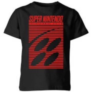 Image of Nintendo Retro Logo Kid's T-Shirt - Black - 3-4 Years