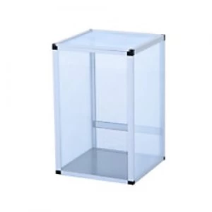 Image of PawHut Reptile Cage Silver 450 mm x 450 mm x 800 mm