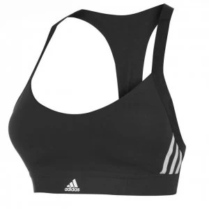Image of adidas Womens All Me Sports Bra Light Support - Black/White
