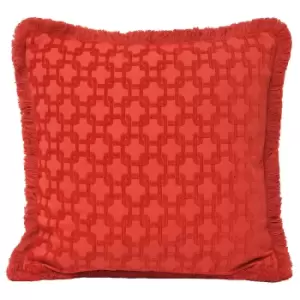 Image of Riva Home Belmont Cushion Cover (45x45cm) (Coral)