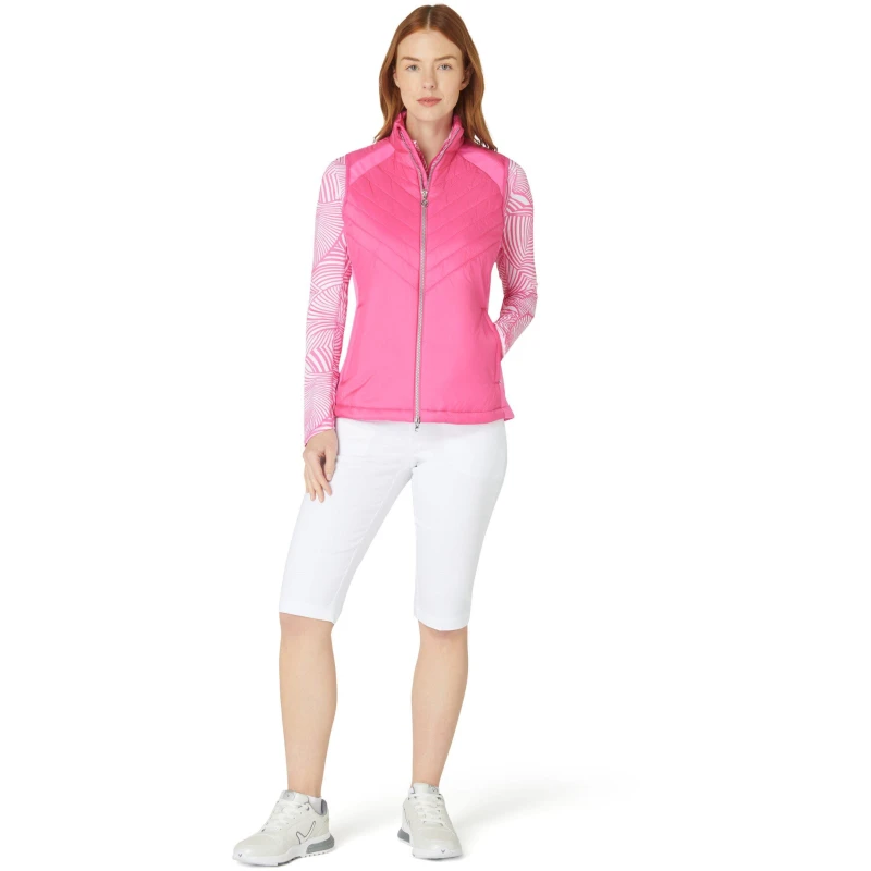 Image of Callaway Womens Weather-Resistant Insulated Performance Gilet Cheeky Pink female 8 (XS)