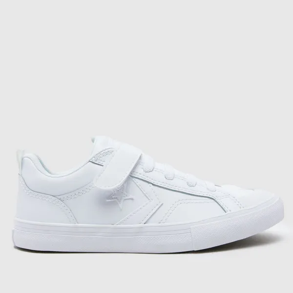 Image of Converse white pro blaze v lo Junior trainers White UK 10 (EU 27)