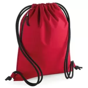 Image of Unisex Adult Recycled Drawstring Bag (One Size) (Red) - Bagbase