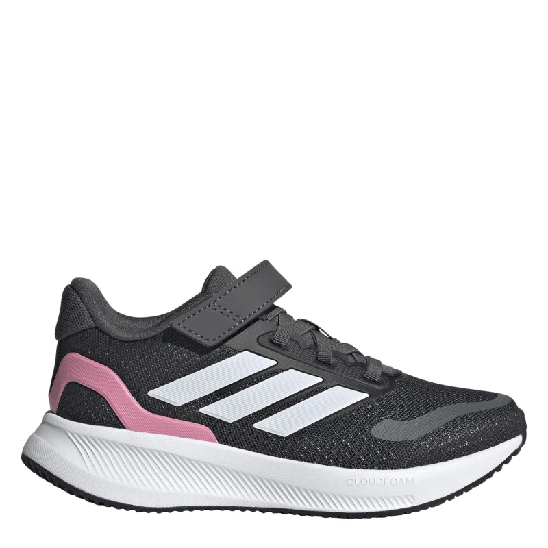Image of adidas Runfalcon 5 Shoes Childrens Grey/Pink female C10 (28)