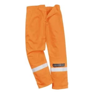 Image of Biz Flame Plus Mens Flame Resistant Trousers Orange Medium 34"