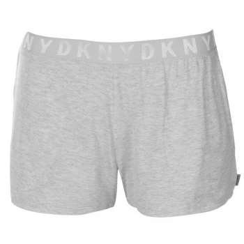 Image of DKNY Logo Pyjama Shorts Ladies - 037 LT GREY