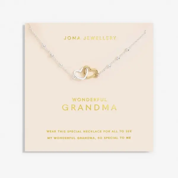 Image of Forever Yours Wonderful Granma Silver Gold Plated 46cm + 5cm Necklace 6719