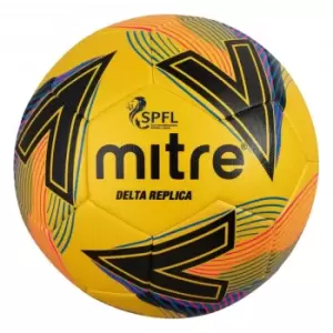 Image of Mitre Delta Spfl Replica Football (yellow/Black/Blue, 5)