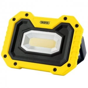 Image of Draper 5W COB LED Work Light - 500 Lumens (Yellow, 4x AA Batteries Supplied)
