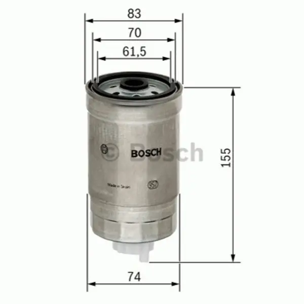 Image of Bosch 1457434025 Fuel Filter N4025