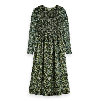 Image of Scotch and Soda Lace Mini Dress - Green