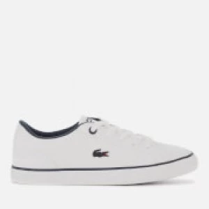 Image of Lacoste Kids Lerond Trainers - White/Navy - UK 10 Kids