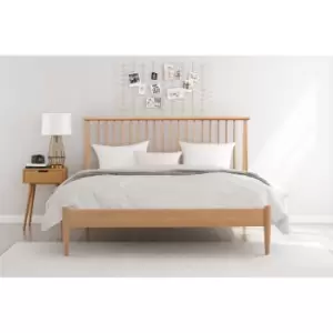 Image of Flintshire Grosvenor 4ft 6 Double Solid Oak Bed Frame