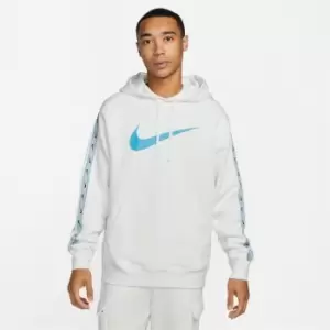 Image of Nike Sportswear Repeat Mens Pullover Fleece Hoodie - White