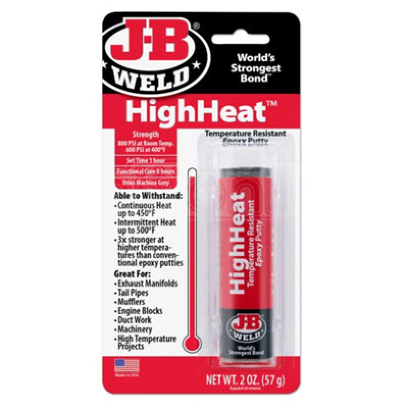 Image of Jb Weld Highheat 57G Heat Temperature Resistant Epoxy Putty Metal Repair Filler