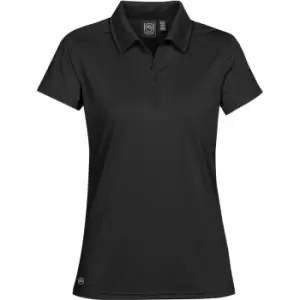 Image of Stormtech Womens/Ladies Eclipse H2X-Dry Pique Polo (XL) (Black)