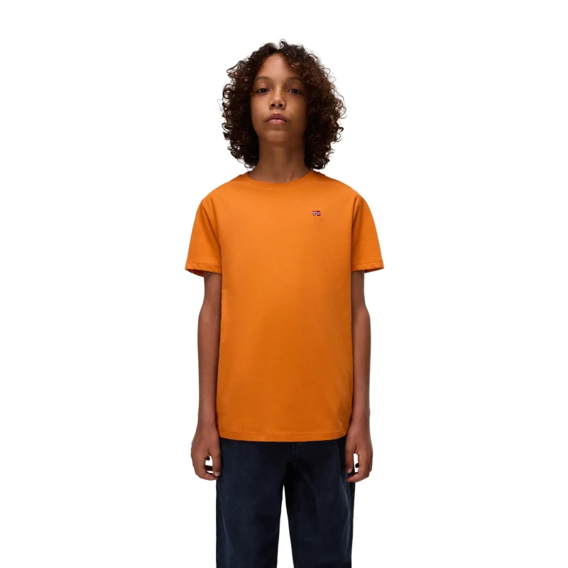 Image of Napapijri Kid's T-Shirt Napapijri Salis Orange Unisex 12 years