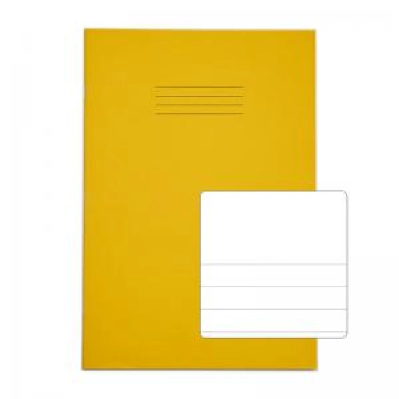 Image of RHINO A4 Exercise Book 32 Page, Yellow, TB/F13 (Pack of 100)