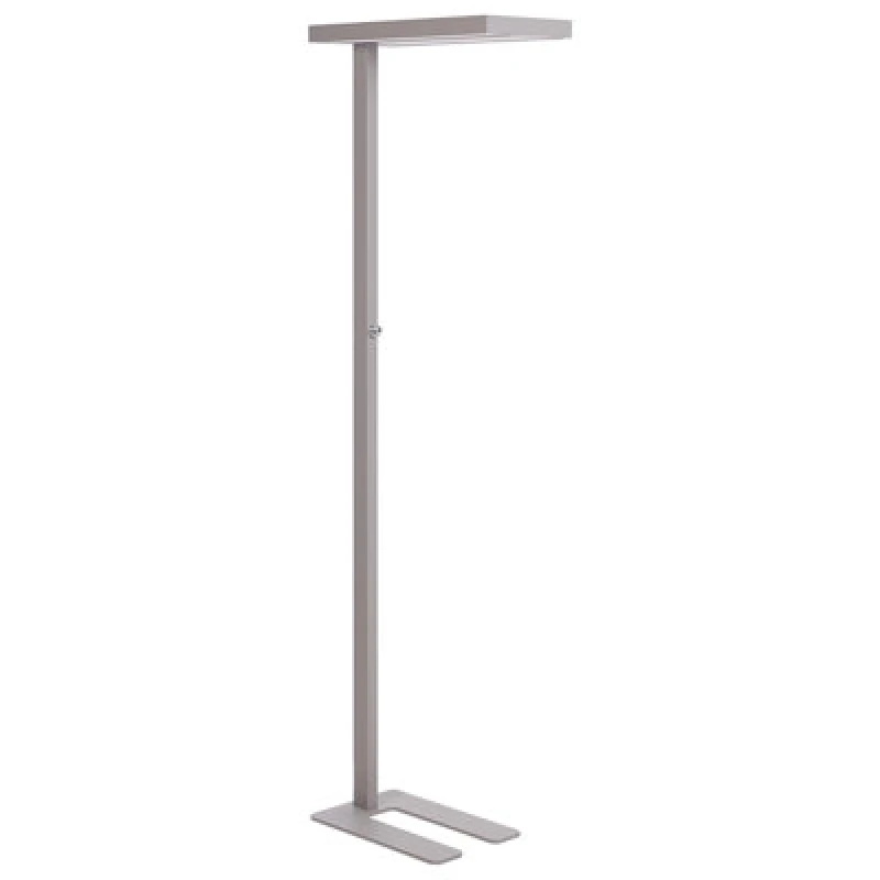 Image of Beliani LED Floor Lamp Taurus With Dimmer Metal Silver
