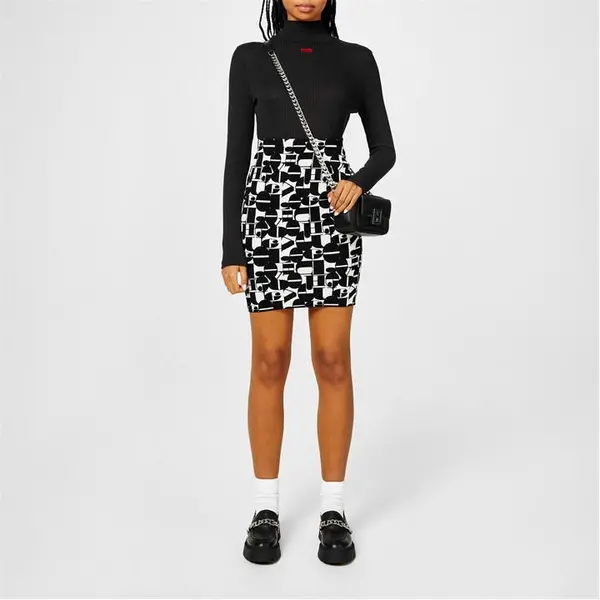 Image of Hugo Roll Neck Top - Black 12