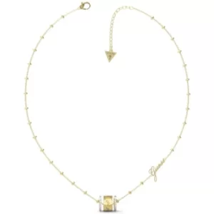 Image of Ladies Guess Round Harmony Crystal Sides Band Necklace