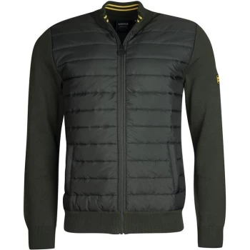 Image of Barbour International Legacy Baffle Zip Through Sweatshirt - Green