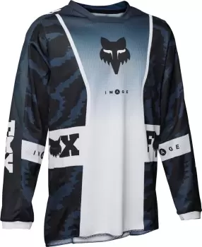 Image of FOX 180 Nuklr Youth Motocross Jersey, blue Size M blue, Size M