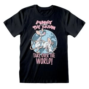 Image of Animaniacs - Take Over The World Unisex Medium T-Shirt - Black
