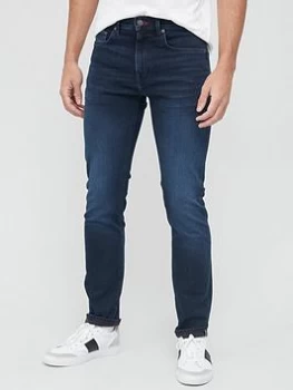Image of Tommy Hilfiger Bleecker Power Stretch Slim Fit Jeans - Indigo, Blue/Black, Size 34, Length Regular, Men
