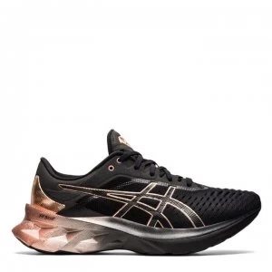 Image of Asics Novablast Platinum Running Shoes Ladies - Black/Gold
