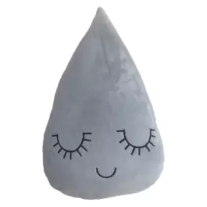 Image of Little Furn. Raindrop Pre-filled Cushion Polyester Grey