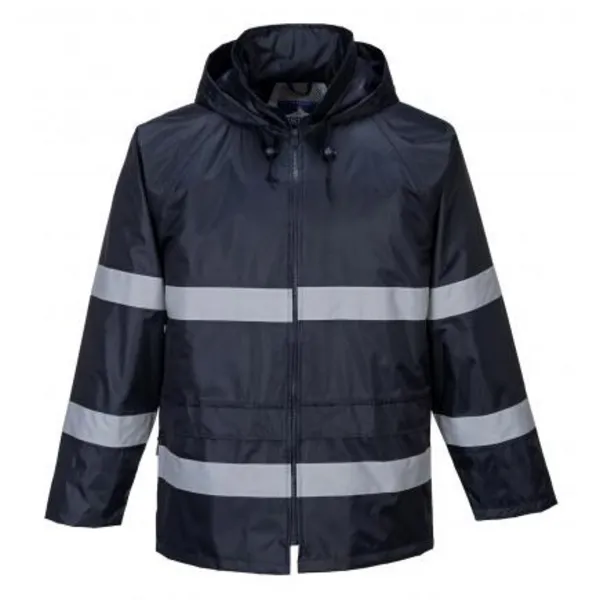 Image of Portwest Classic Iona Mens Rain Jacket F440NAR5XL Colour: Navy