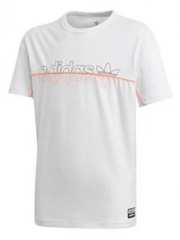 Image of Adidas Originals Childrens Tee - White