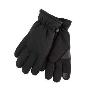 Image of totes Isotoner Ladies Water Repellent Quilted Gloves Black