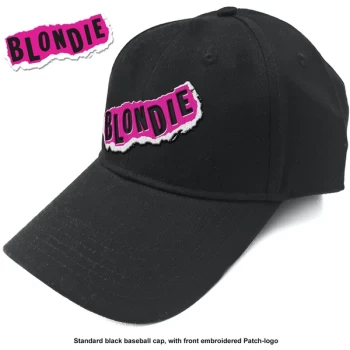 Image of Blondie - Punk Logo Mens Baseball Cap - Black