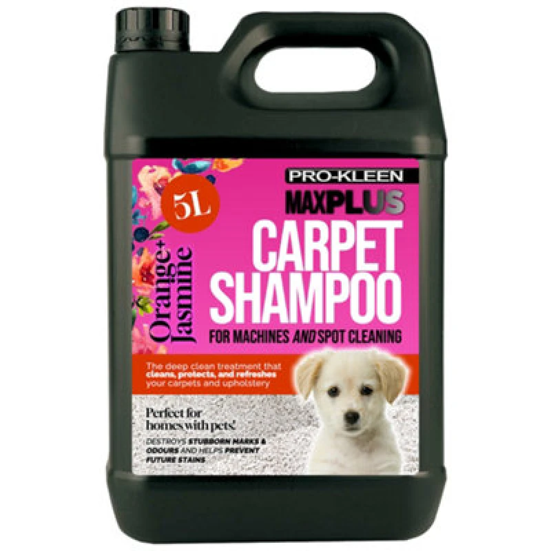 Image of ProKleen Carpet Cleaning Shampoo Odour Remover Orange & Jasmine Scent 1 x 5L Clear unisex
