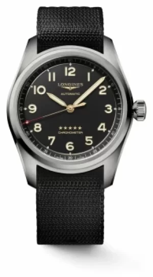Image of Longines Spirit Titanium 40 Mm Anthracite NATO Strap Watch