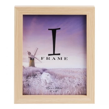 Image of 6" x 8" - iFrame Wood Finish Photo Frame