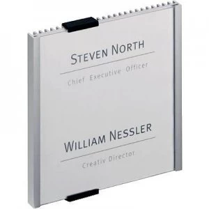Image of Durable Door sign INFO SIGN - 4802 (W x H) 149mm x 148.5mm Metallic, Silver 480223