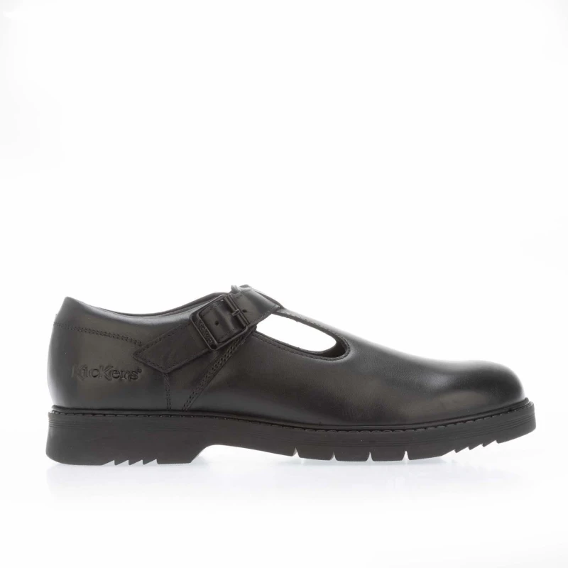 Image of Kickers Finley T Bar Shoe - Black 3