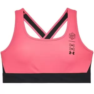 Image of Under Armour Crossback Run Sports Bra Womens - Pink