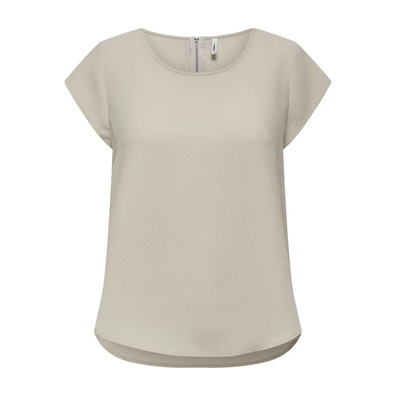 Image of Only Womens T-Shirt Only Vic Beige Female 38