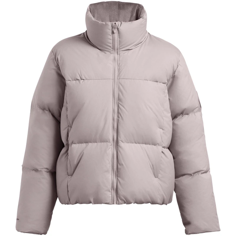 Image of Under Armour Womens Limitless Weather-Resistant Puffer Jacket Grey female 8 (XS)