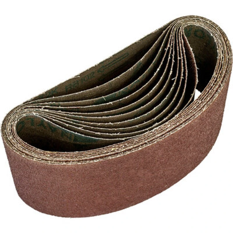 Image of Loops 5 PACK - 100mm x 620mm Sanding Belts - 36 Grit Aluminium Oxide Cloth Backed Multi
