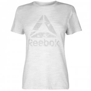 Image of Reebok Logo T Shirt Ladies - White