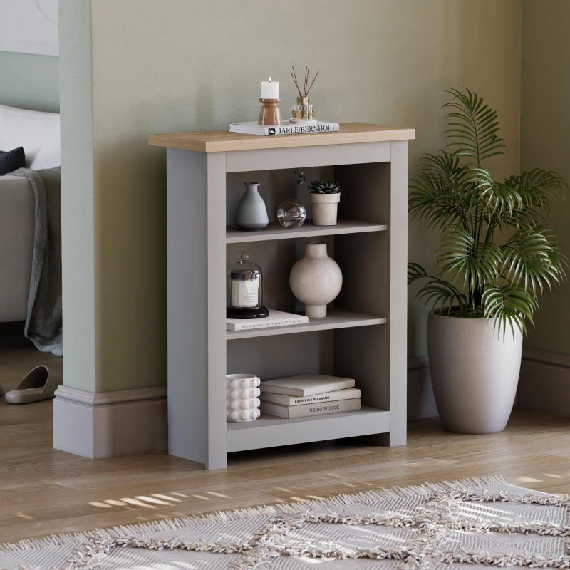 Image of Lassic Vida Designs Arlington 3 Tier Bookcase Grey unisex 3 Tier