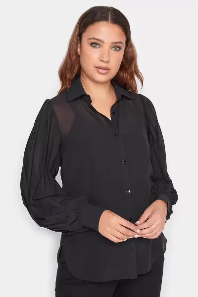 Image of Tall Pleat Sleeve Shirt