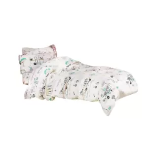 Image of Linen House Childrens/Kids Down By The River Duvet Cover Set (Single) (White)